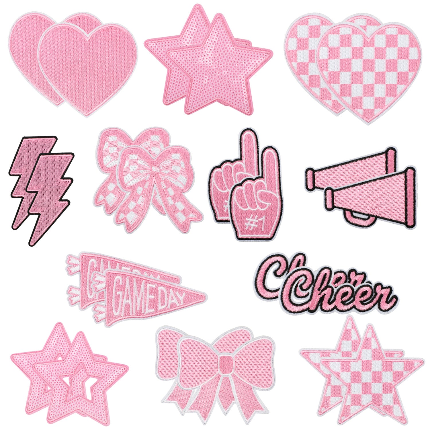 Wholesale Game Day Embroidery Patch Iron On Applique For Clothing Jeans Backpack Decoration DIY Craft Supply Fashion Accessory Gift Boutique Resale