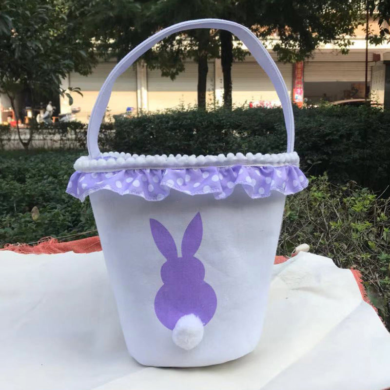 Wholesale 30PCS Easter Rabbit Tail Cotton Handbags