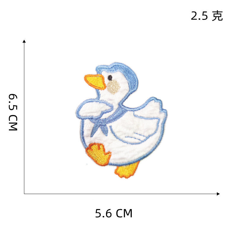 Wholesale Cartoon Plush Little Yellow Duck Embroidered Patch Badge