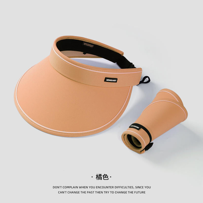 Wholesale Large brim summer sun hat without top for seaside