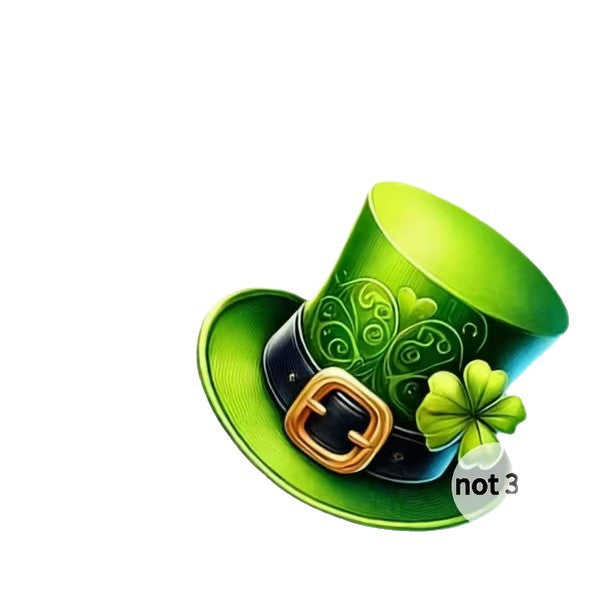 Wholesale St.  Patrick' s Day green magic hat acrylic earrings