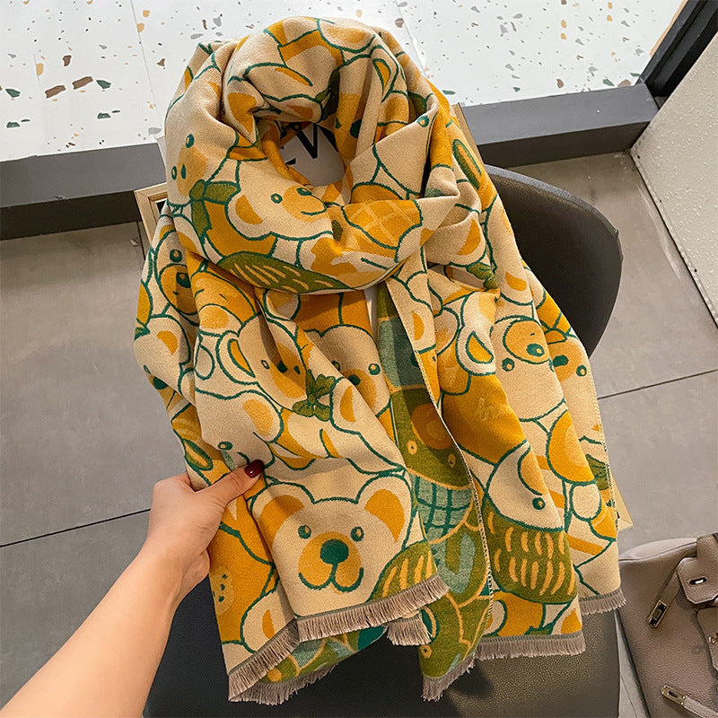 Wholesale Autumn and Winter Cold and Warm Viscose Fiber Scarf