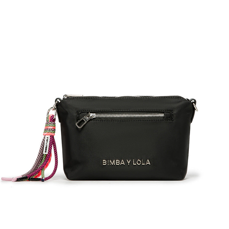 Wholesale Letter Simple Nylon Gold Zipper Shoulder Crossbody Bag