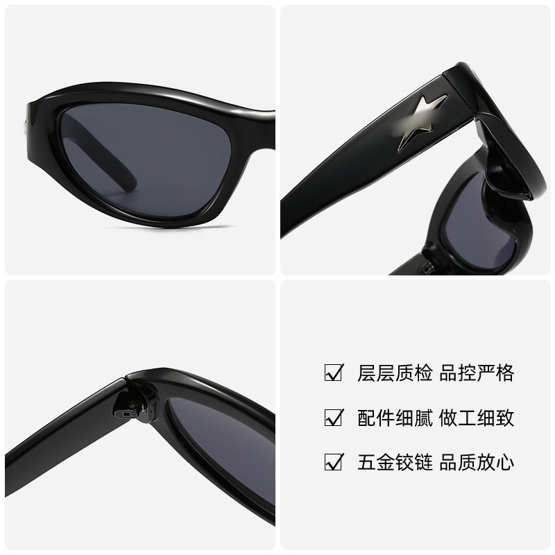 Wholesale Cyberpunk sunglasses star sunglasses men and women
