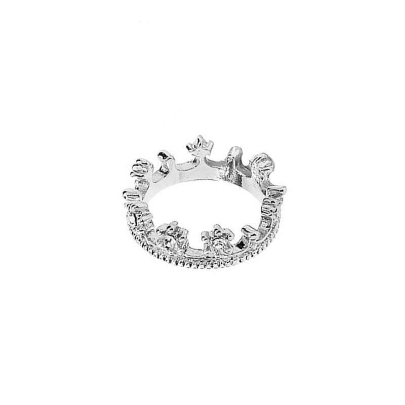 Wholesale Gold and silver crown shaped commemorative ring