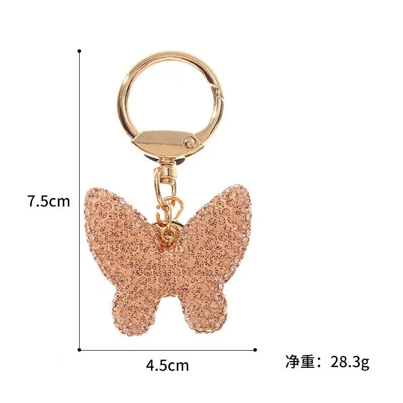 Wholesale Full Diamond Butterfly Keychains