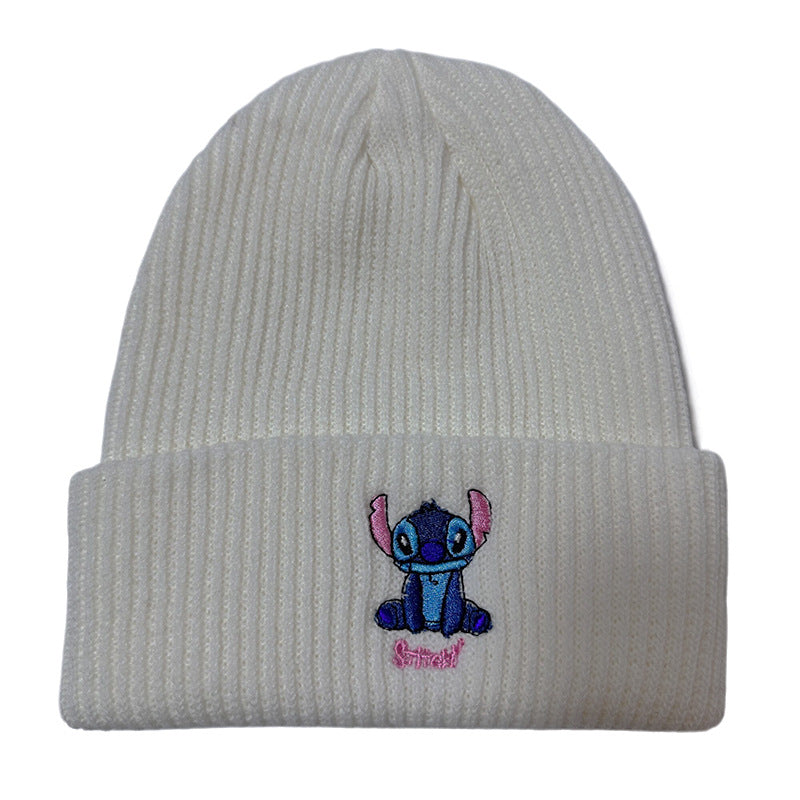 Wholesale Embroidered Autumn and Winter Outdoor Warm Cartoon Anime Yarn Hat