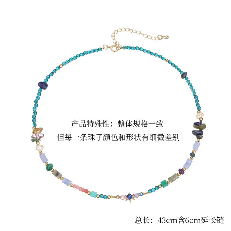 Wholesale Bohemian Beaded Medieval Necklace Collarbone Chain