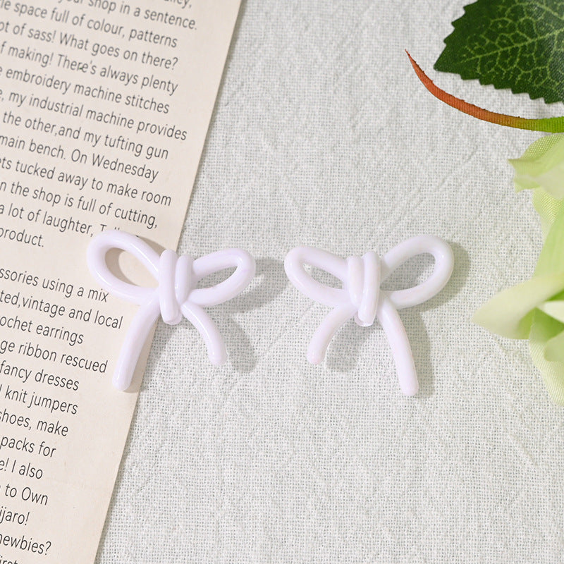 Wholesale 10pcs/pack wknot acrylic beads through hole bow tie beads