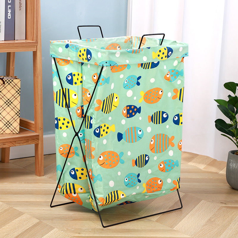 Wholesale Cotton and Linen Thickened Foldable Storage Basket