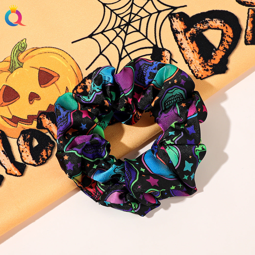 Wholesale Halloween Large Intestine Hair Ring, Pumpkin Skull, Personality Holiday Hair Rope
