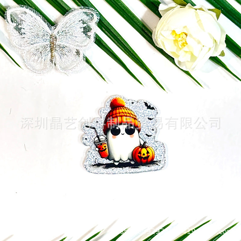 Wholesale 10pcs Halloween acrylic DIY accessories