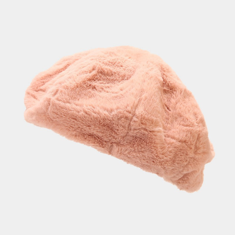 Wholesale Autumn and Winter Plush Thickened Warm Beret