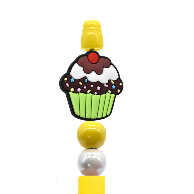 Wholesale   Random 100pcs/pack  Stationery cartoon dessert beads   Focal Beads