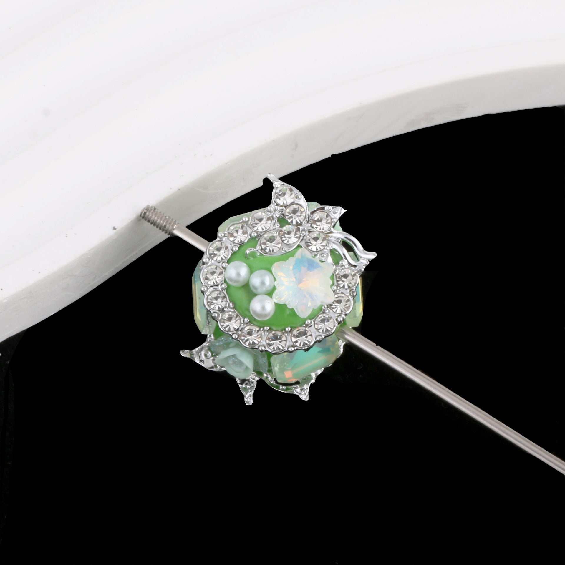 Wholesale Full Diamond Clay Balls Drill Balls Can Wear Straight Hole Beads