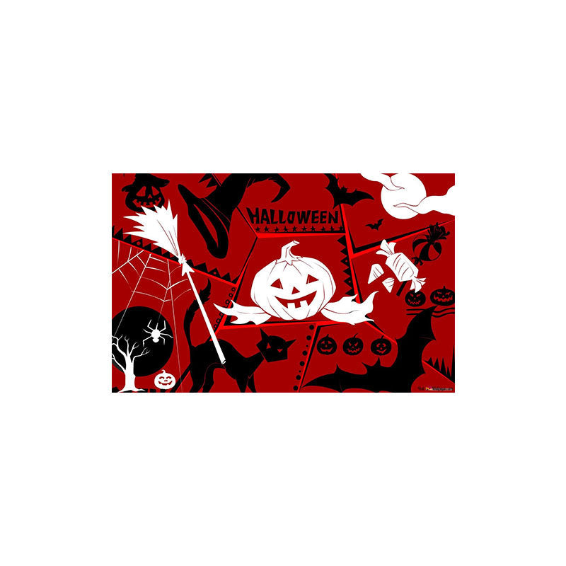 Wholesale Halloween Horror Pumpkin Clown Polyester Foot Mats