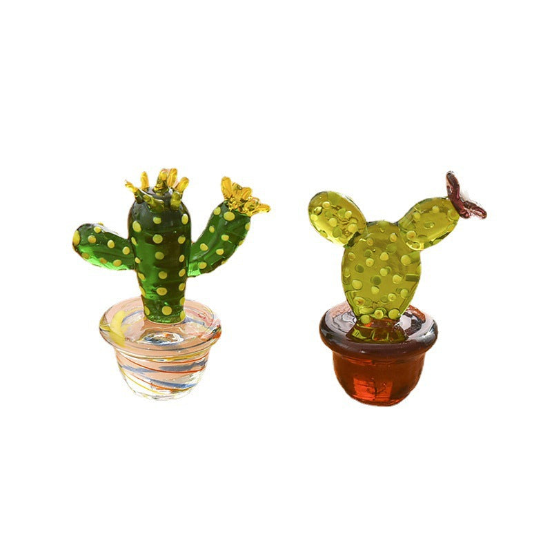 Wholesale Cactus Potted Glaze  Ornaments