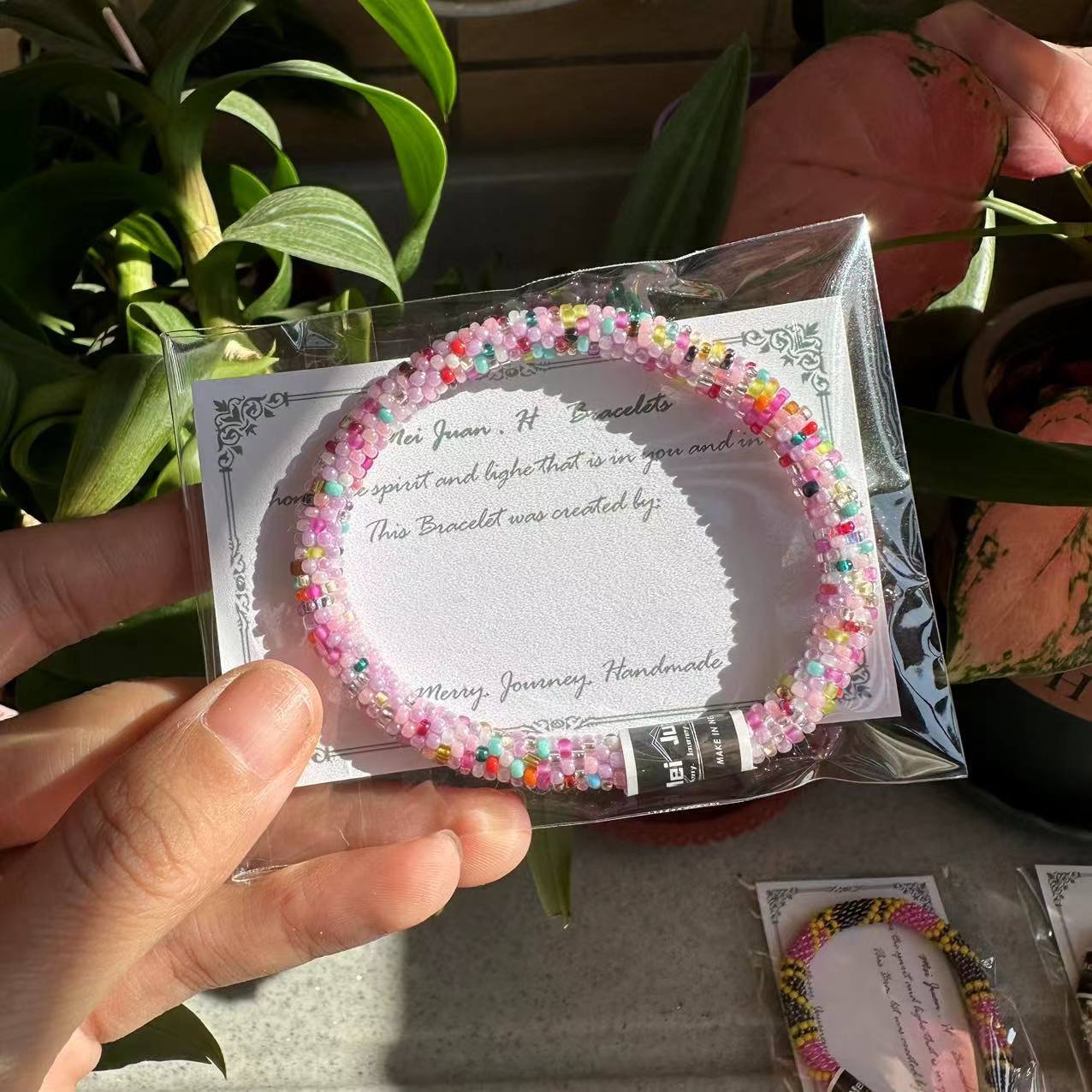 Wholesale Nepalese Hand-woven Japanese Essential Oil Diffuser Bohemian Beaded Bracelet