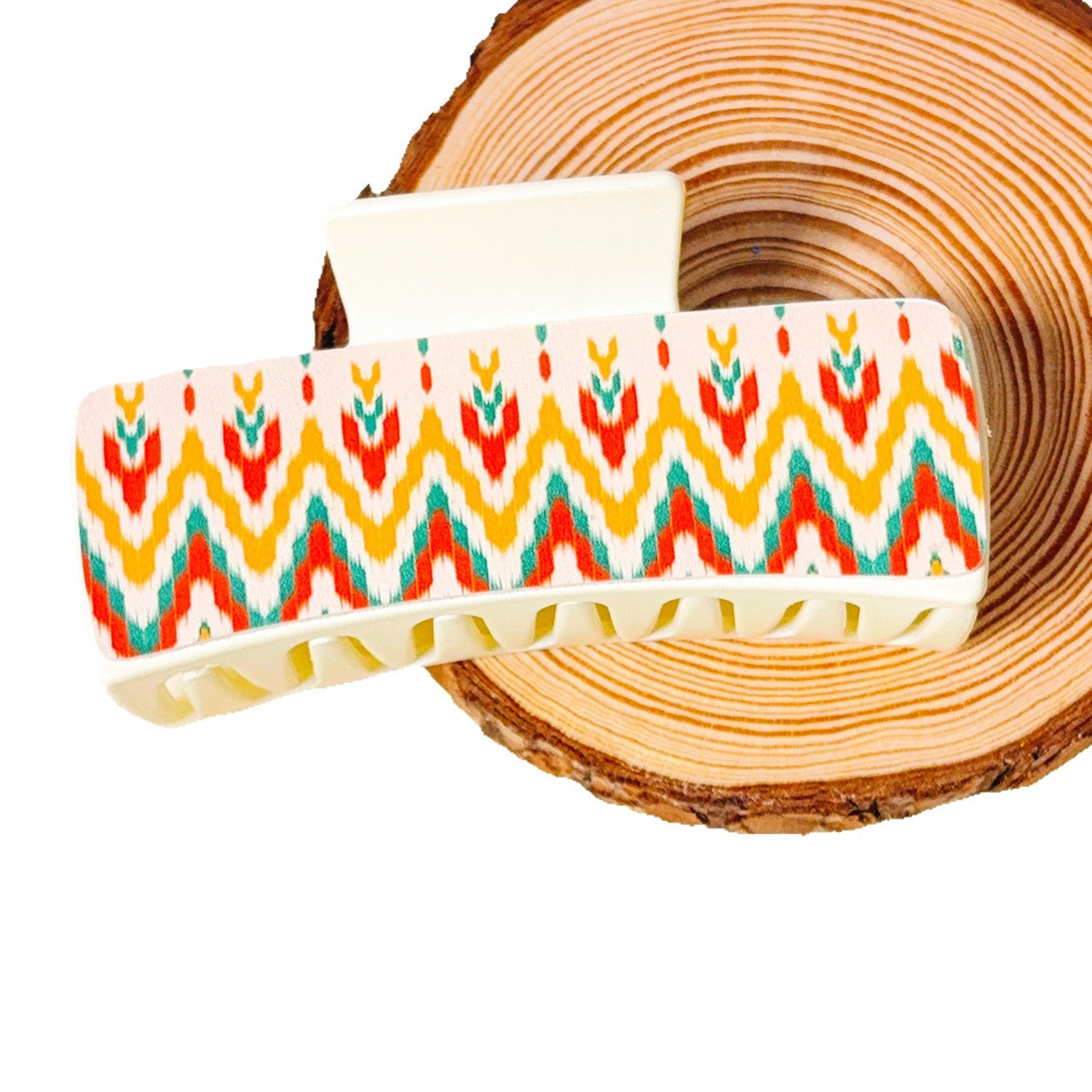 Wholesale Vintage Western Bohemian Print Leather Grabber