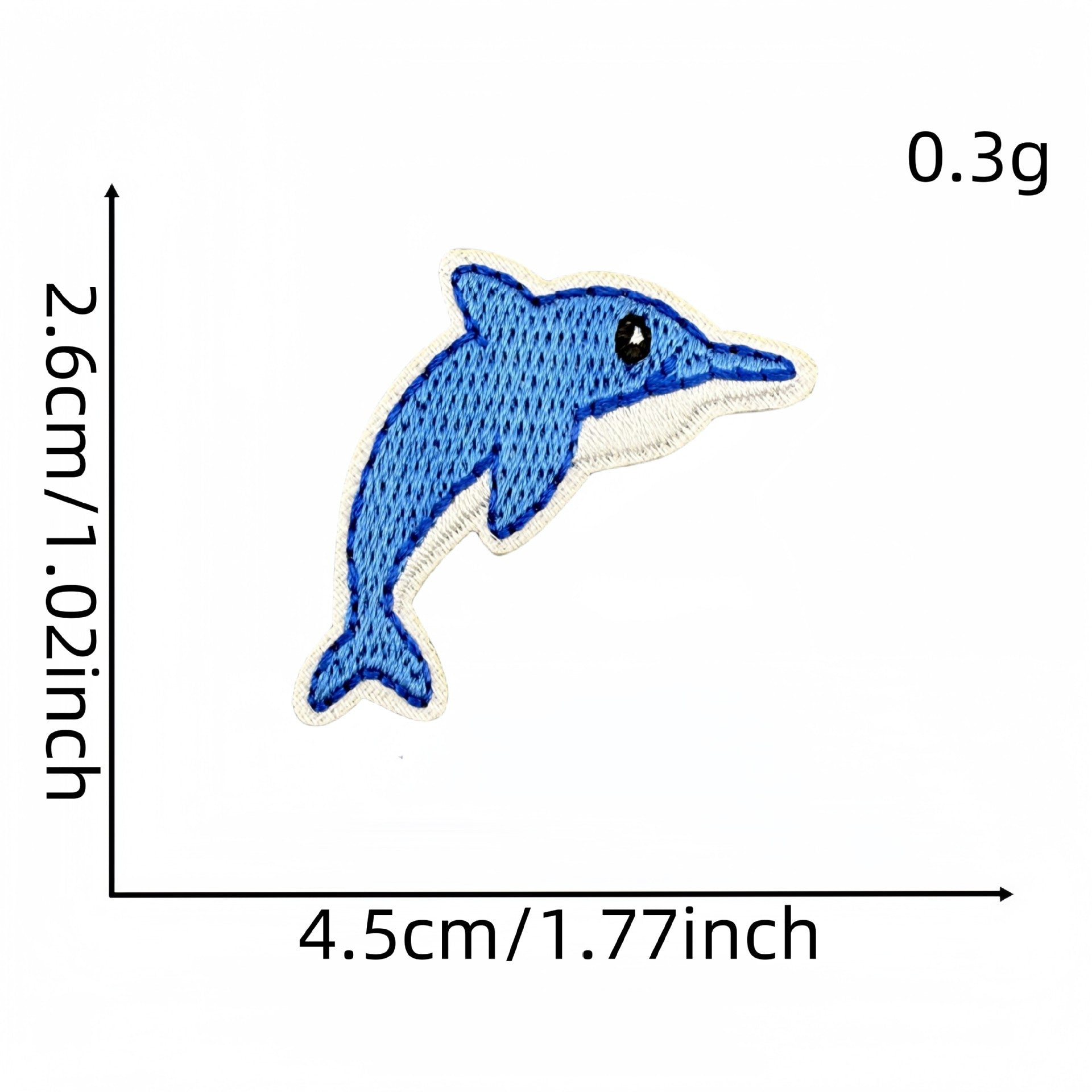 Wholesale Modern Cartoon Ocean Life Embroidered Patch Iron On Applique For Shoes Hats Fashion DIY Accessory