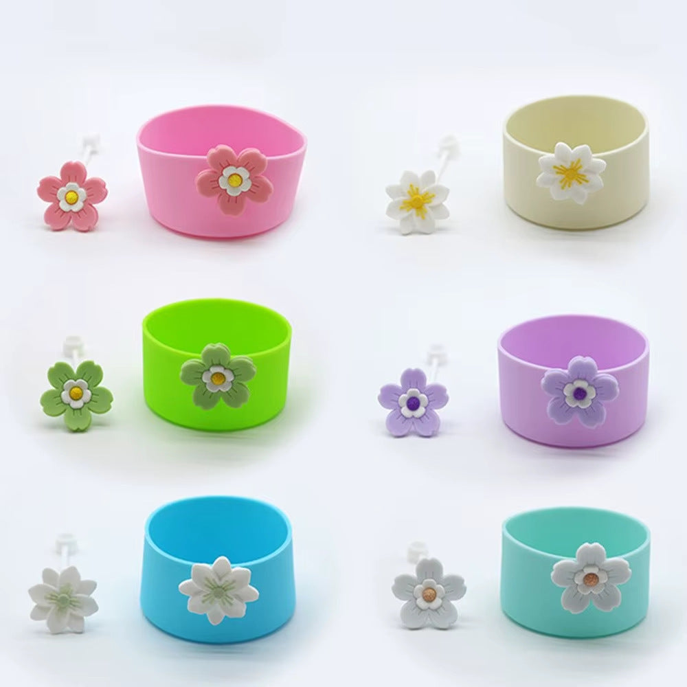 Wholesale Flower series cup sleeves Cup Accessories