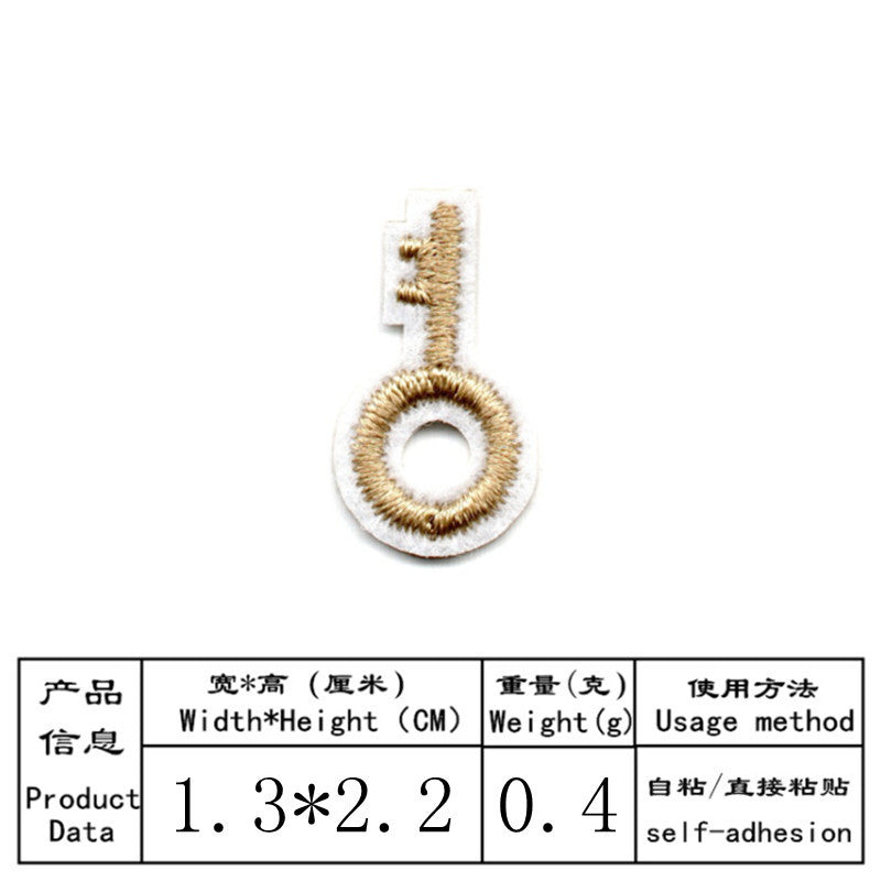 Wholesale Cute self-adhesive embroidered cartoon fruit DIY Patches