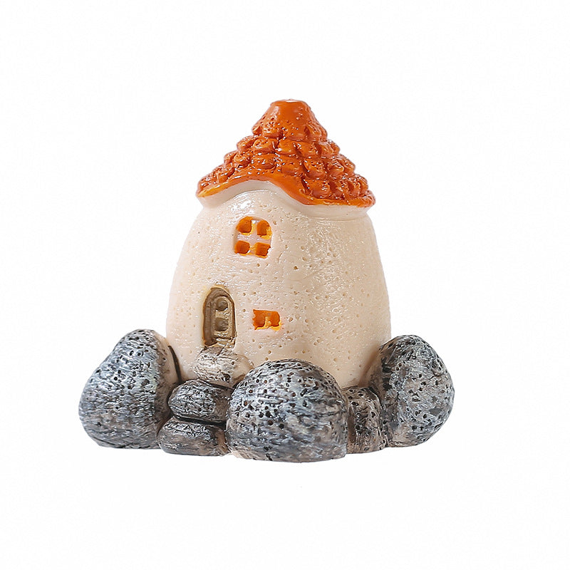 Wholesale Aegean Sea Village Small Mud House Microcosmic Ornaments
