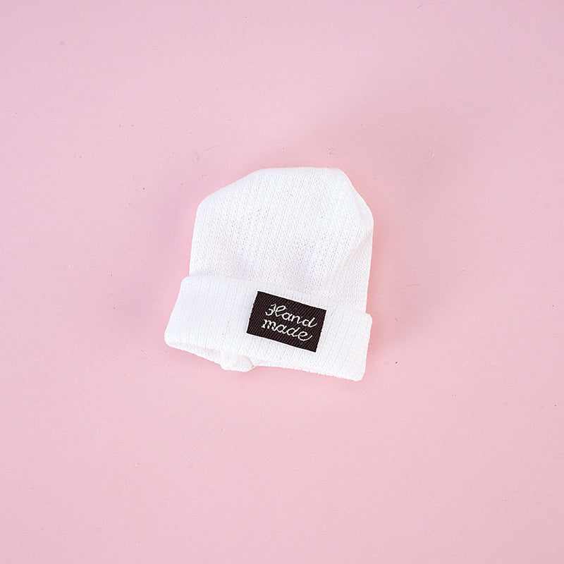Wholesale Fashionable Plush Hat with Tag for 6-Inch Doll Casual Versatile Doll Clothes Suitable for Teenage Boys And Girls