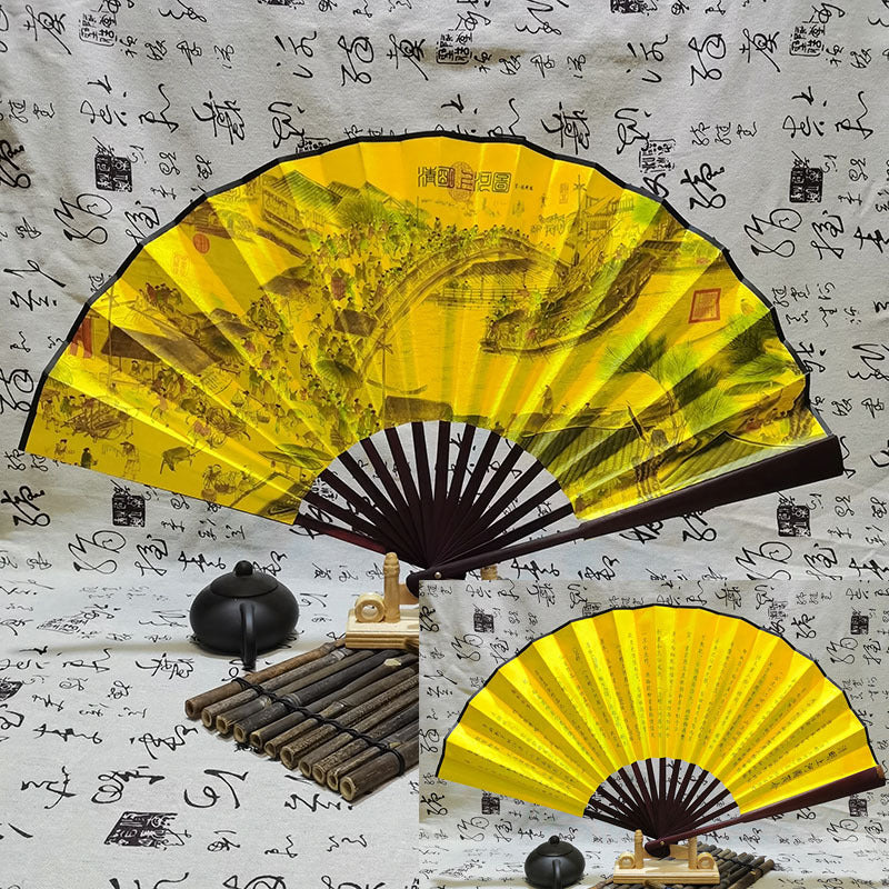 Wholesale 10 -inch Chinese Style Double -sided Dance Fan