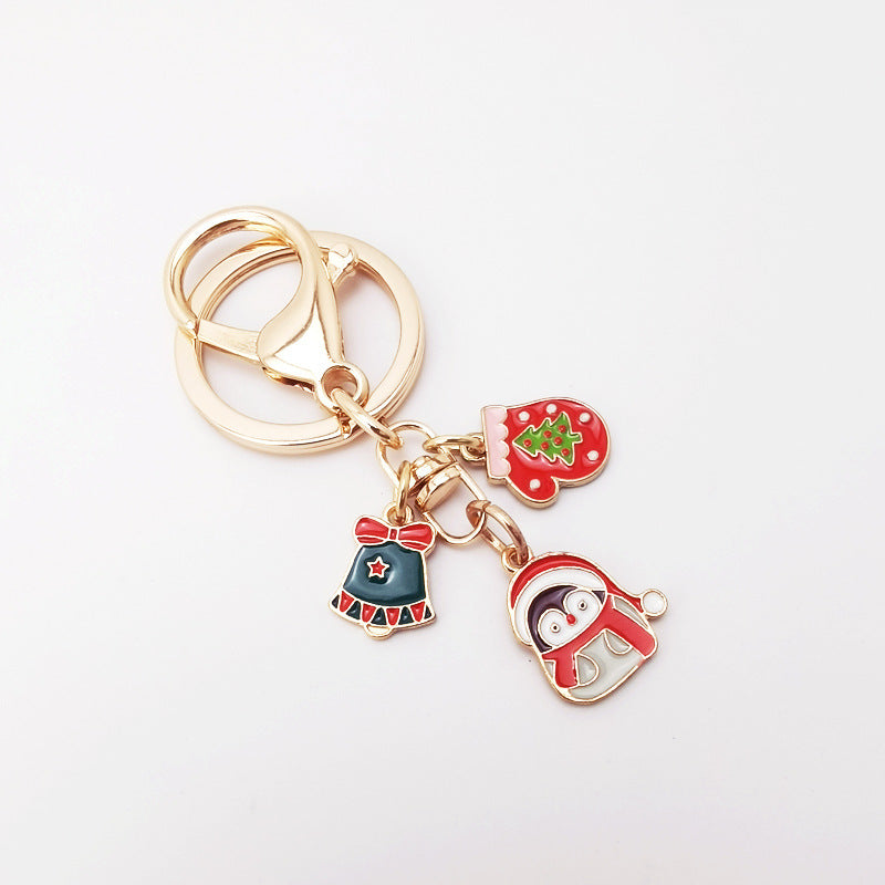Wholesale Christmas Santa Claus Christmas Tree Keychain