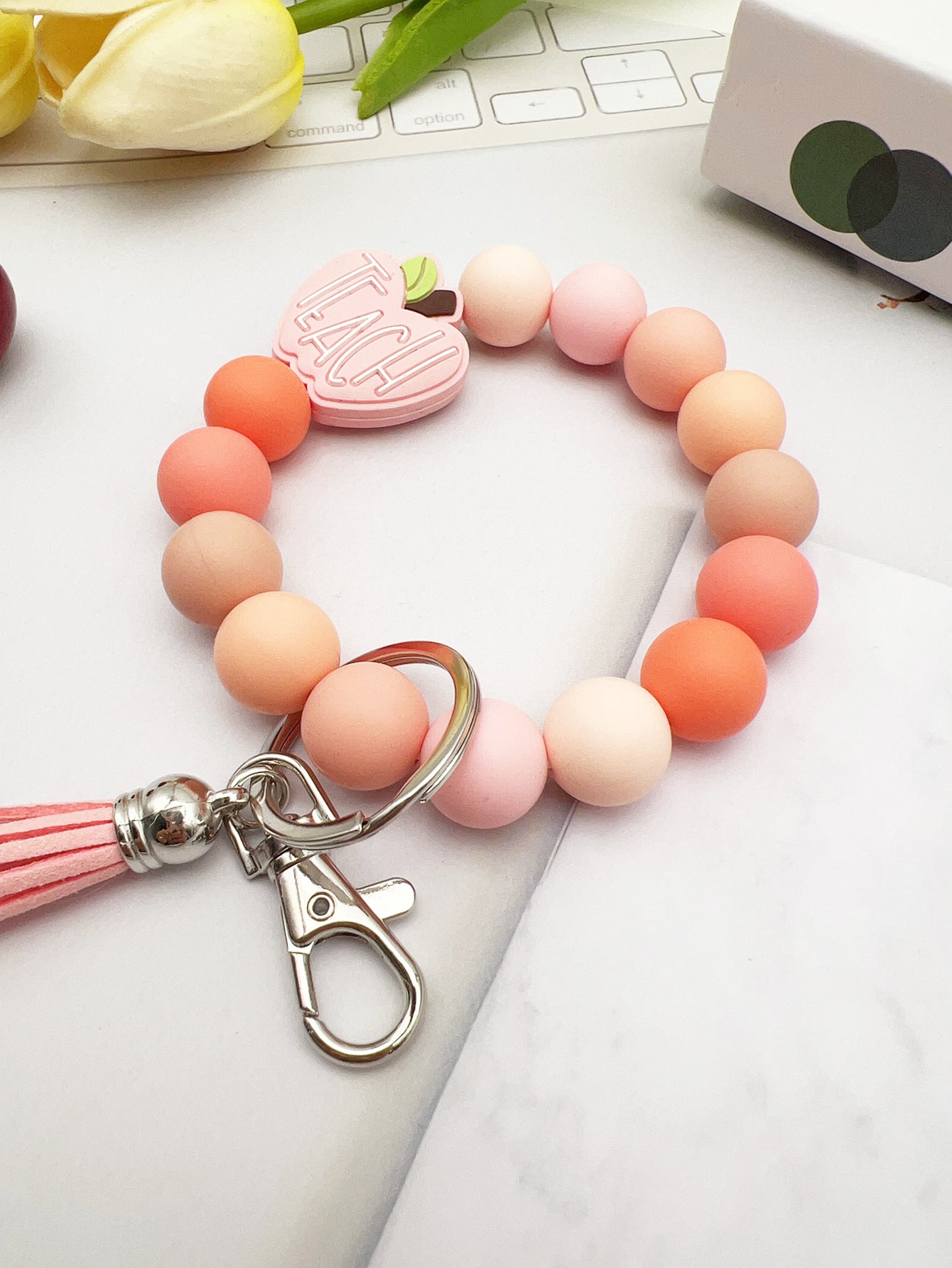 Wholesale Silicone Apple keychain