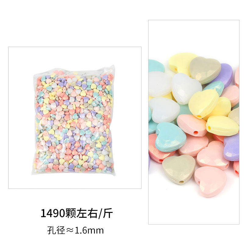 Wholesale ABS Mixed Color Plastic Through Hole Round Beads