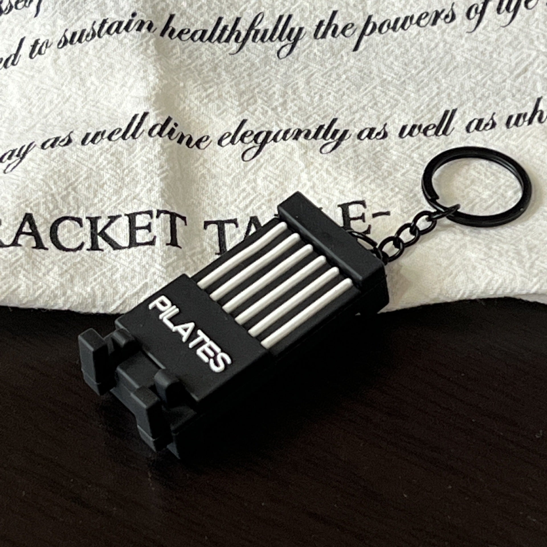 Wholesale Sports Pickleball Series  Environmentally Friendly Rubber Keychain