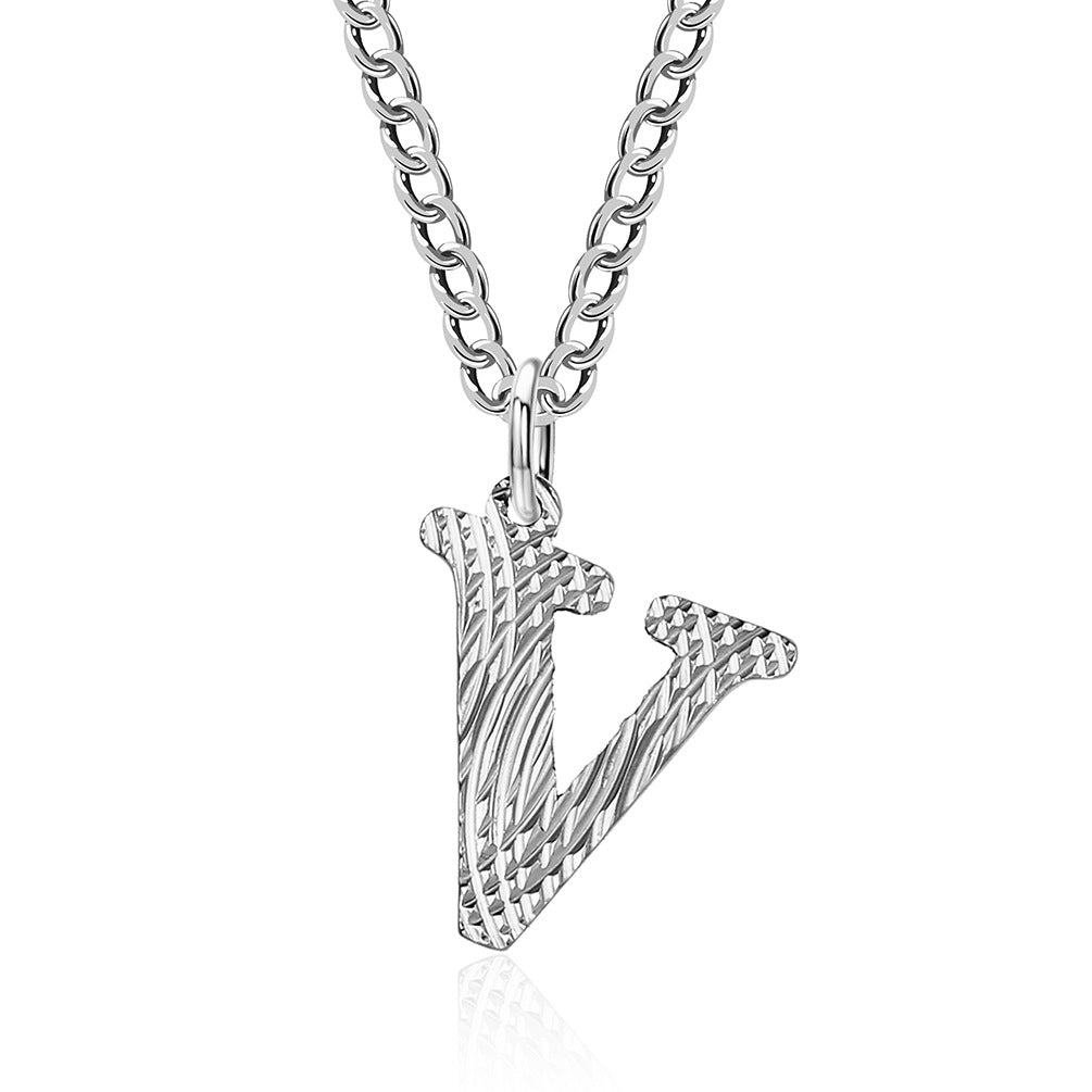 Wholesale English Letter Titanium Steel Necklaces