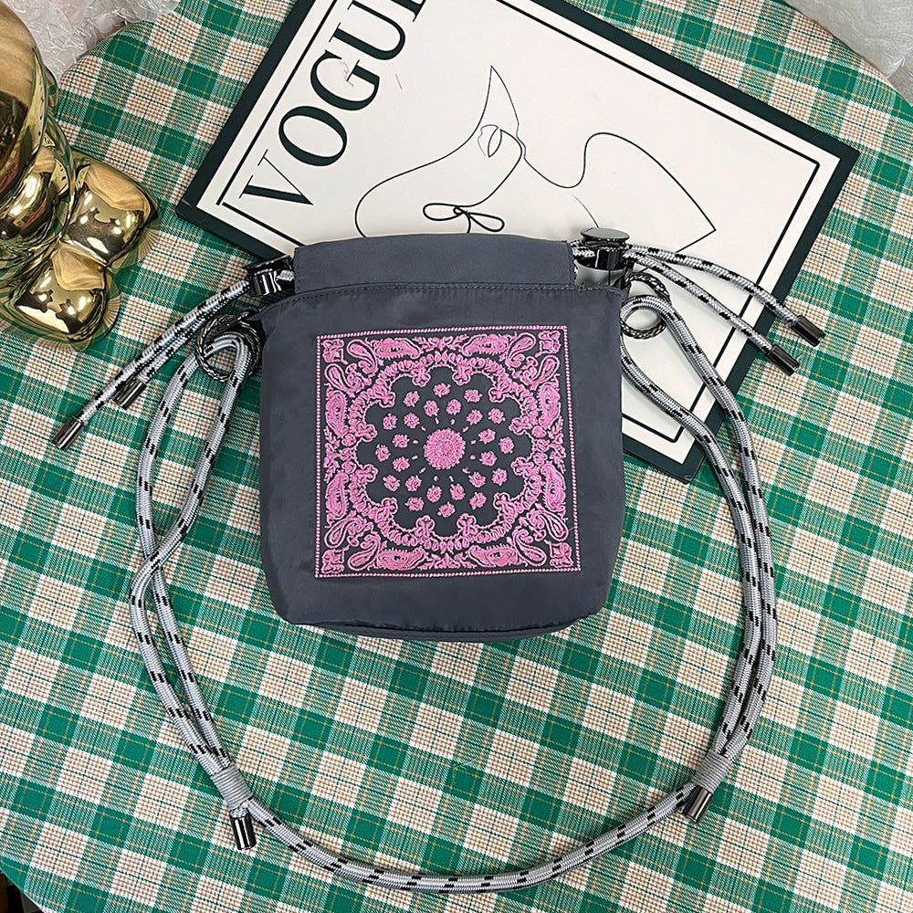 Wholesale Japanese style embroidered crossbody shoulder bag