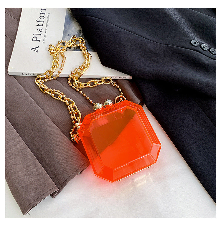 Mini bolso de hombro transparente de PVC al por mayor