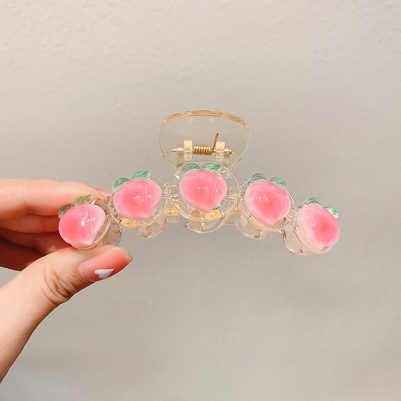 Wholesale Cute Pink Clip Acrylic Butterfly Hairpin