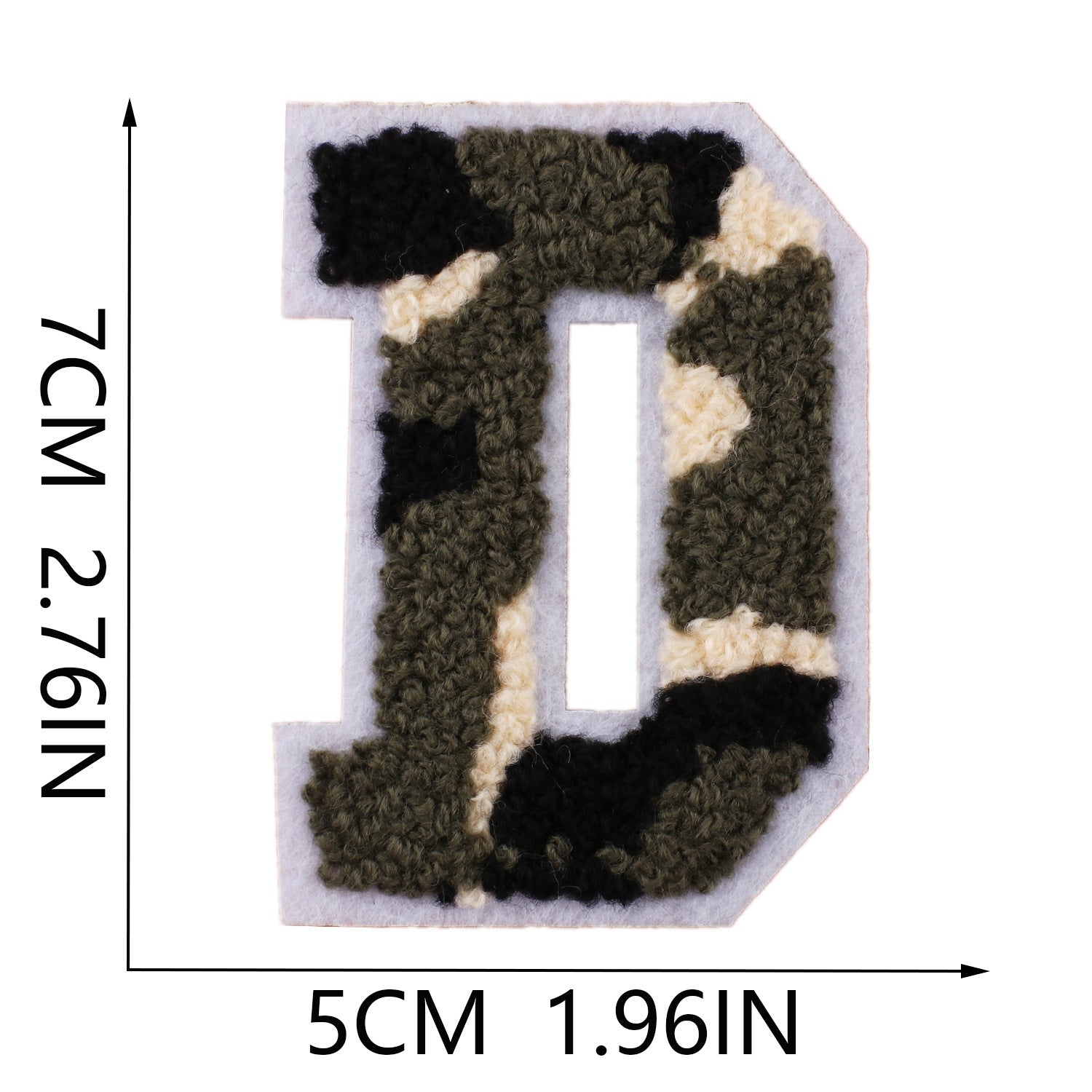 Wholesale Camouflage English letter embroidered towel patch