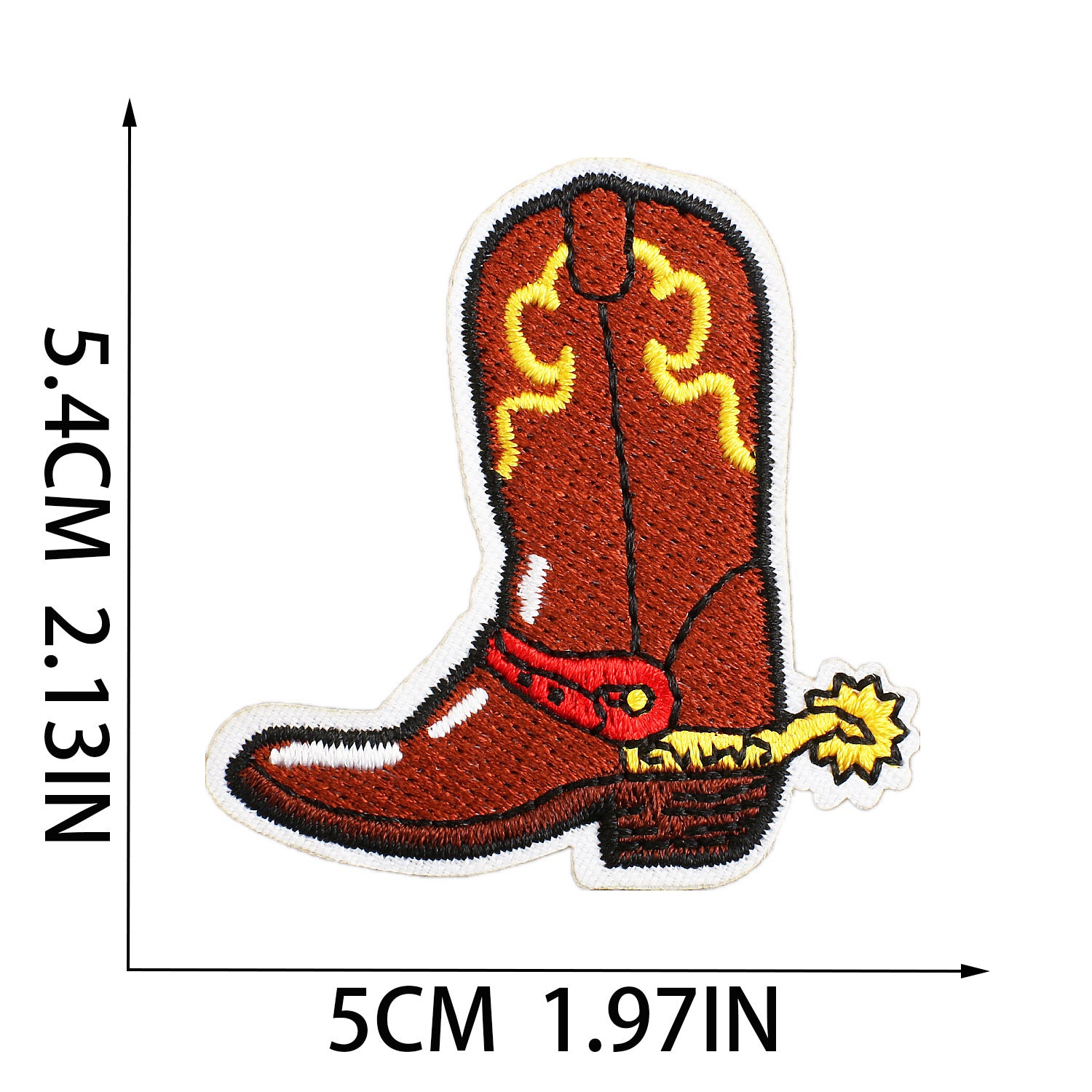 Wholesale Western Cowboy Cactus Embroidery Patch Polyester Thread DIY Decorative Accessory For Clothing Bags Resale