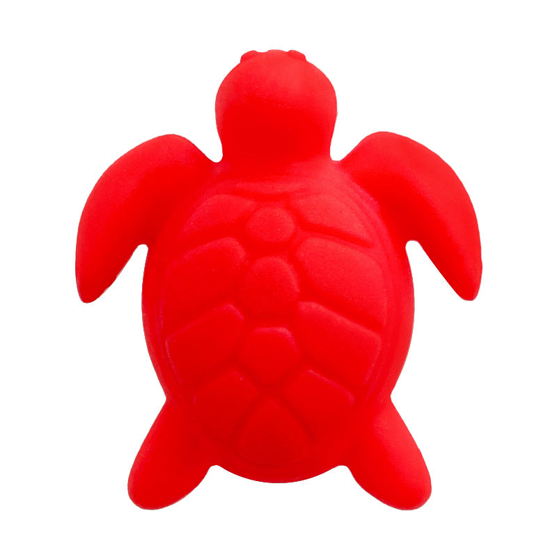 Wholesale 10pcs/pack Solid Color Animal Turtle Silicone Focus Beads