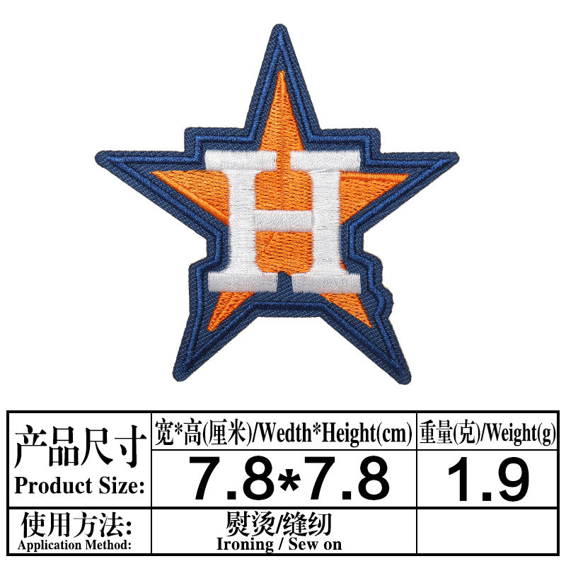 Wholesale embroidered cloth stickers cute cartoon patch five-pointed star puppy bag shoes decorative decals OLY Exclusive