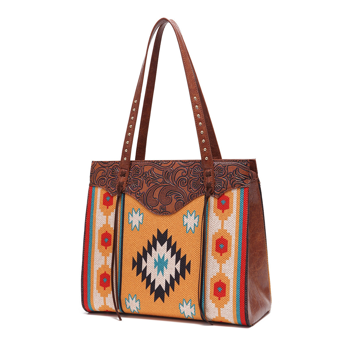 Wholesale Vintage Cotton Linen Aztec Western Style Bohemian Handbag Shoulder Bag