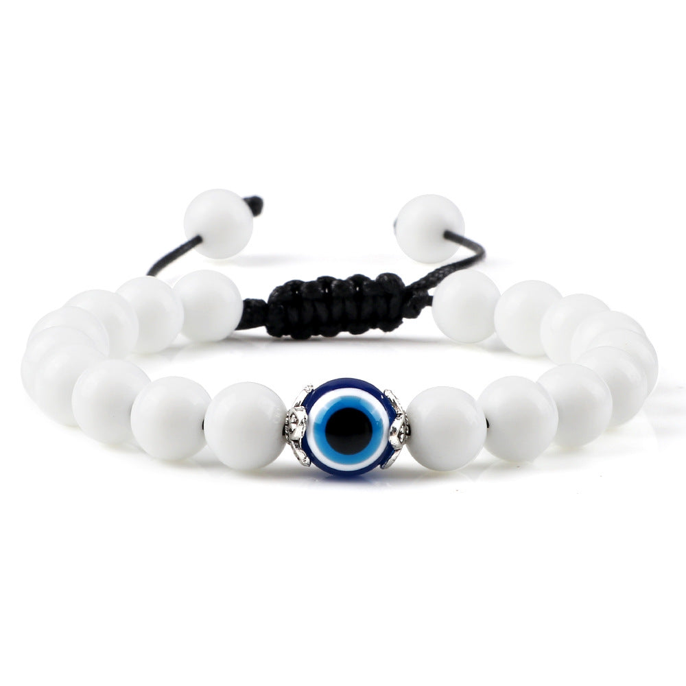 Wholesale Jewelry Bohemian Bracelet Devil' s Eye Beaded Braided Hand Rope Yoga Beads Hand Jewelry
