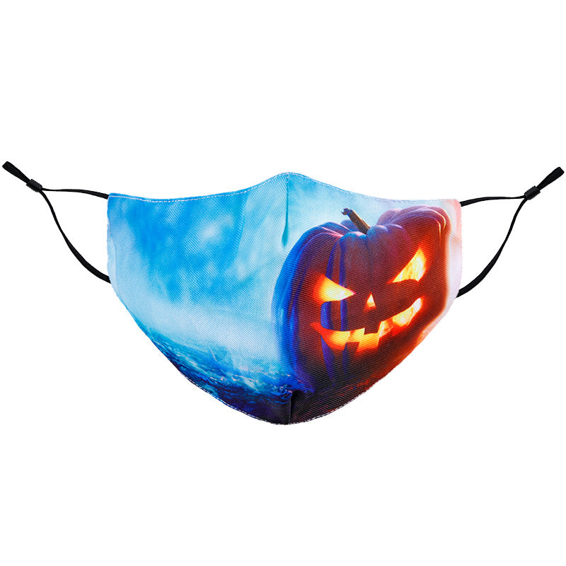 Wholesale Halloween 3D Warm Three-Layer Washable Dustproof Cotton Mask