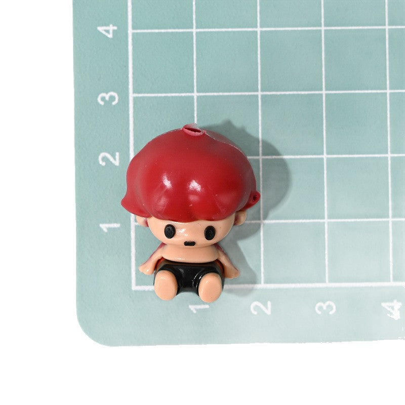 Wholesale 10pcs 3D Cartoon Character Sitting Pose Focal Beads OLY Exclusive