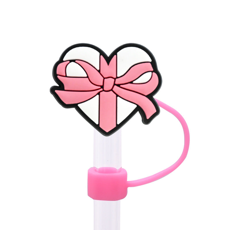 Wholesale Random 100pcs 10MM Valentine' s Day dust plug DIY cup straw accessories