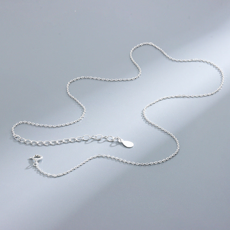 Wholesale S925 Sterling Silver Pendant Free Single Chain Box DIY Clavicle Chain