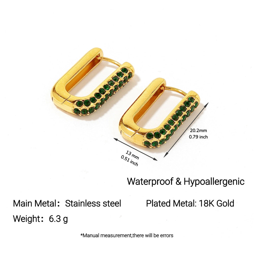 Wholesale Stainless steel and titanium steel earrings  geometric earrings