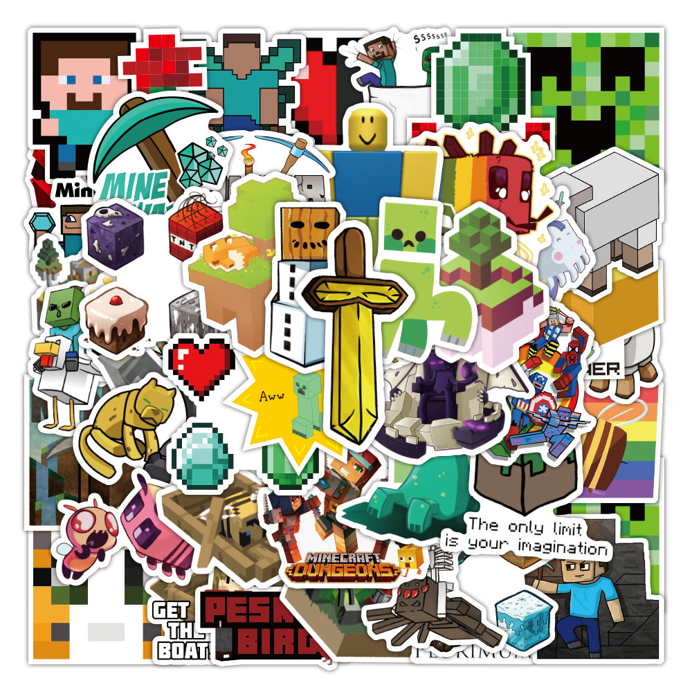 Wholesale 52 Cute Cartoon My World Waterproof Vinyl Stickers OLY Exclusive