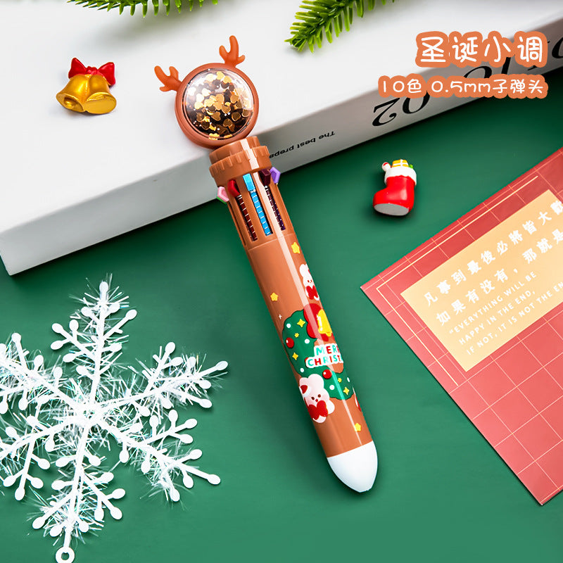 Plástico de plástico al por mayor alco de 10 colores bolígrafo